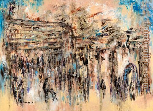 Unknown Artist jerusalem black gold